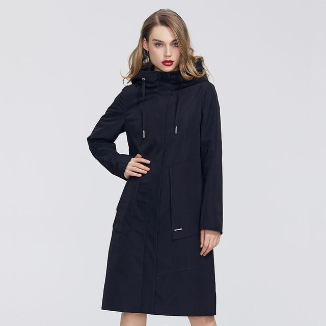 Long Hooded Jacket With Hood Fashionistas