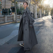 Trench-coat X-Long Oversize - Manteau Ceinturé Double Boutonnage