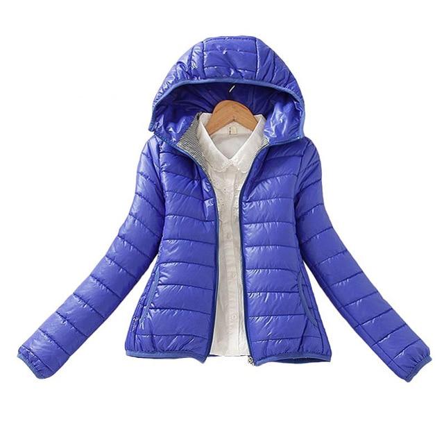 Plus Size Puffer Jacket With Hood - Zip Up Hooded Puffer Jacket