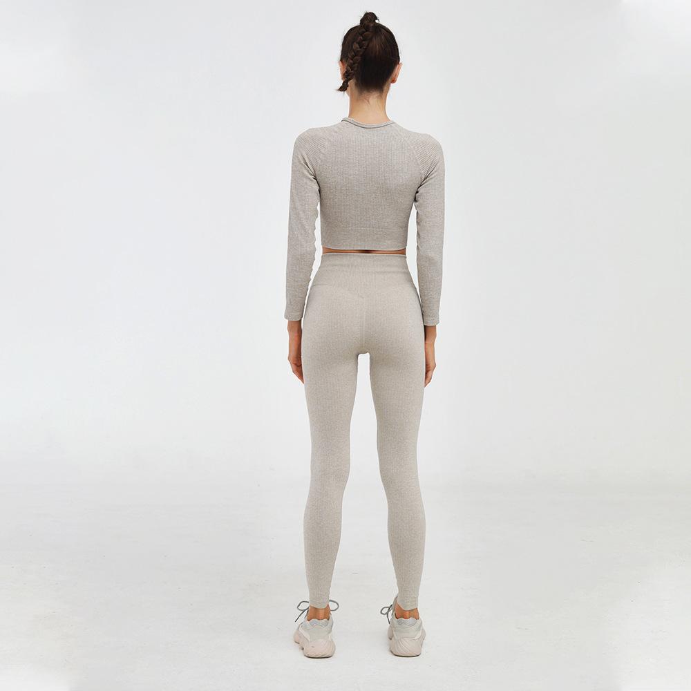 Ensemble de leggings et haut de yoga 2 pièces Activewear sans couture