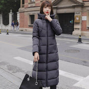 Hooded Winter Long Puffer Coat