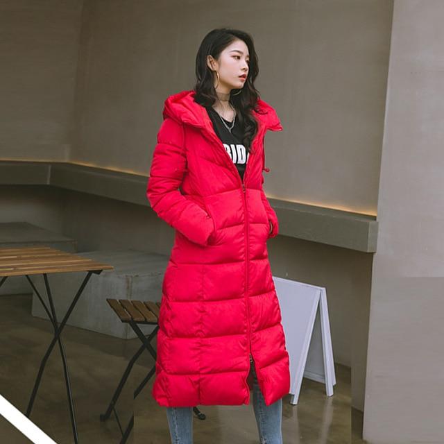 Hooded Winter Long Puffer Coat