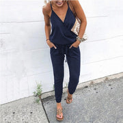 Fashion Ladies Solid Color Bodysuit - MomyMall S / dark blue