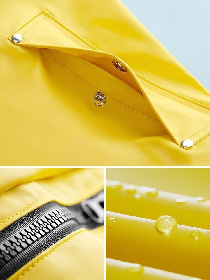 Waterproof Nylon Raincoat - Lightweight Long Raincoat