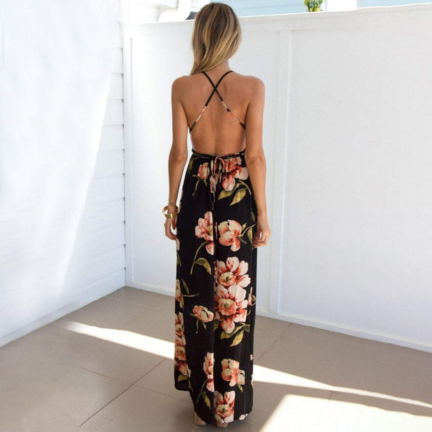 Sexy Floral Maxi Dress