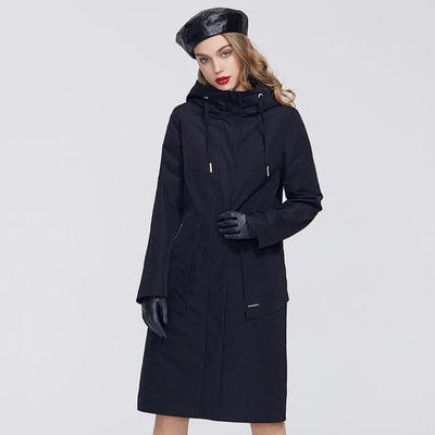 Long Hooded Jacket With Hood Fashionistas