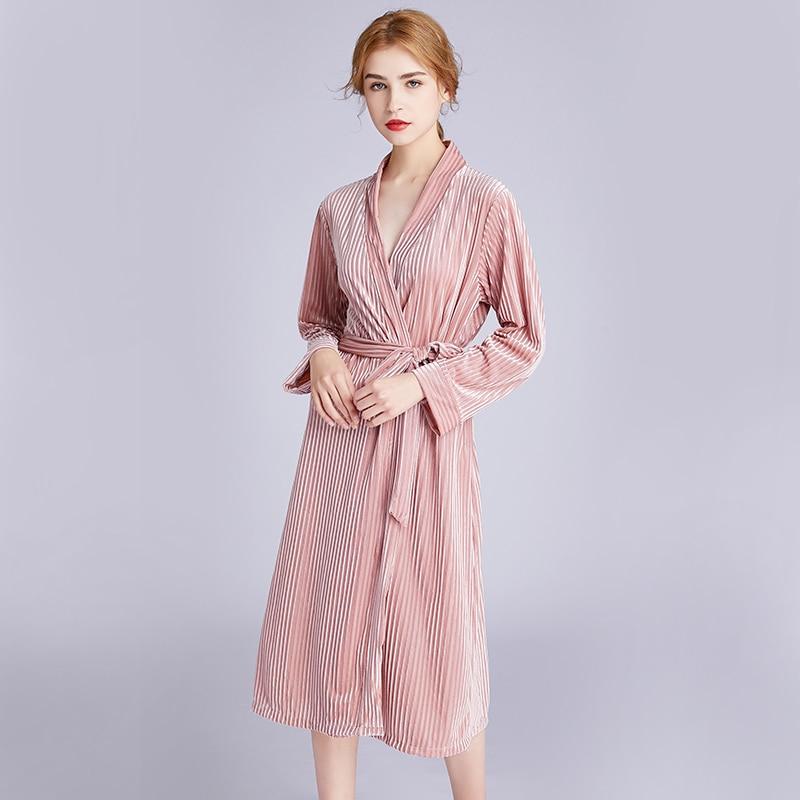 Velvet Dressing Gown - Velvet Robe - MomyMall