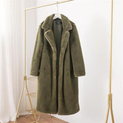 Plush Long Faux Fur Teddy Coat