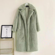 Plush Long Faux Fur Teddy Coat