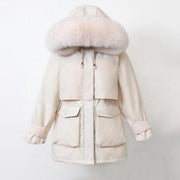 Winter Coat With Big Faux Fur Hood