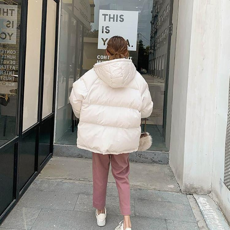 Oversized Hooded Down Jacket