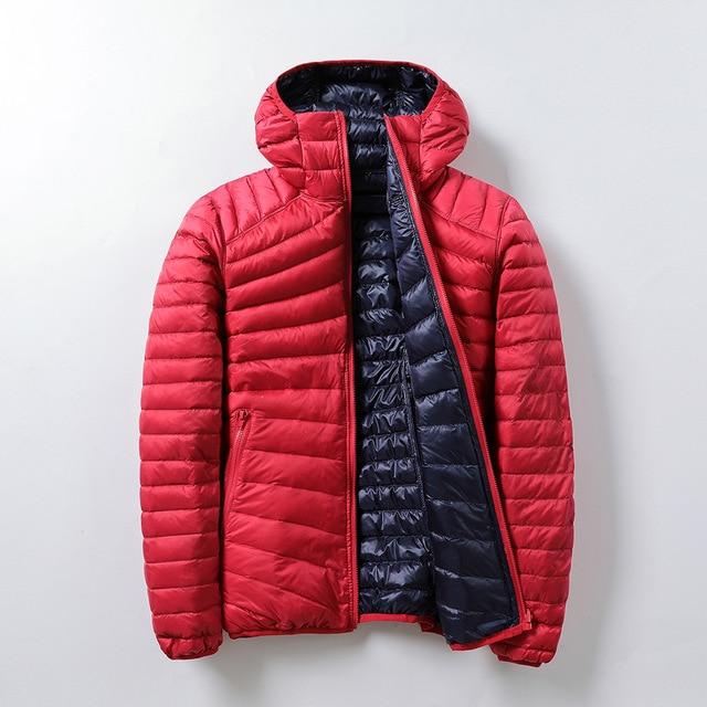 Ultra Light Hooded Quilted Jacket with Contrast Lining