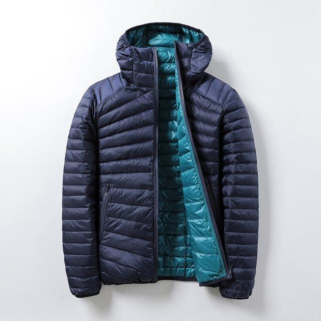 Ultra Light Hooded Quilted Jacket with Contrast Lining