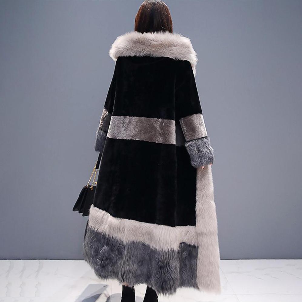 Winter Faux Fur Coat - Plus Size Maxi Fur Coat