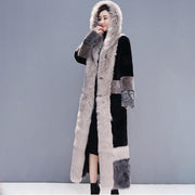 Winter Faux Fur Coat - Plus Size Maxi Fur Coat