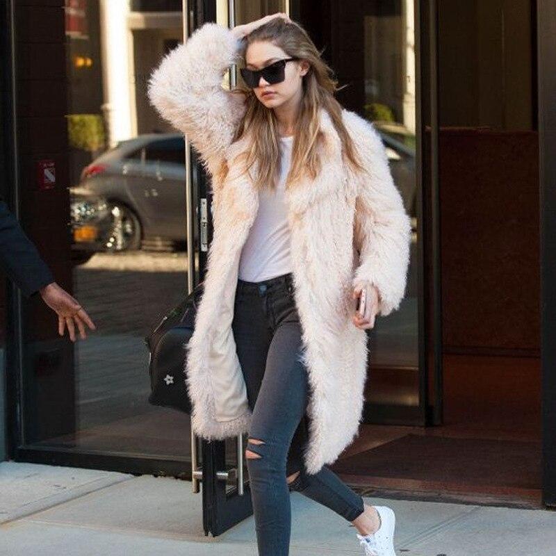 Faux Fur Long Fluffy Coat