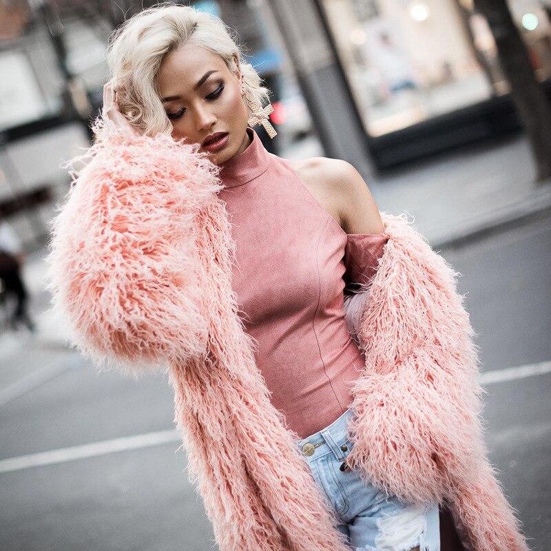 Faux Fur Long Fluffy Coat