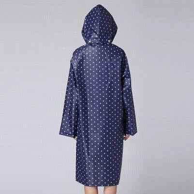 Polka Dot Raincoat With Hood