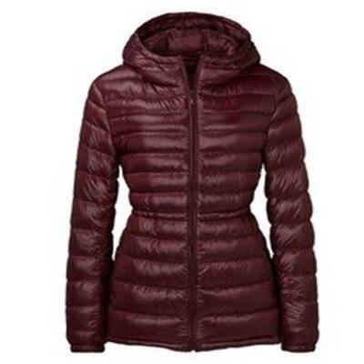 Hooded Ultra Light Down Jacket With Drawstring Waist