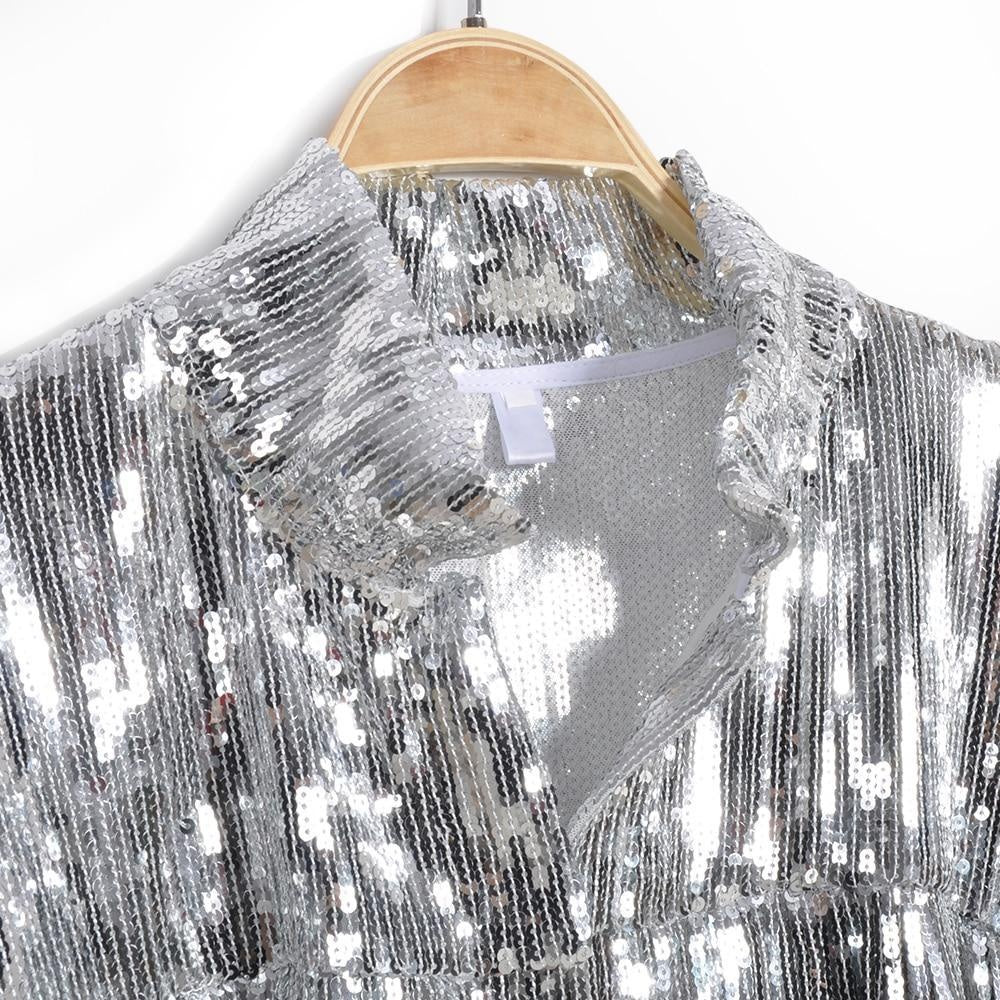 Sequin Tassel Fringe Retro Jacket