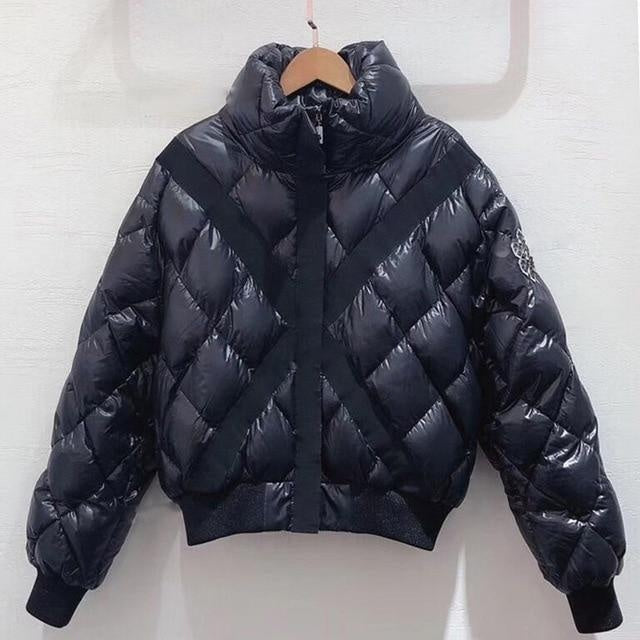 Quilted Hooded Down Jacket