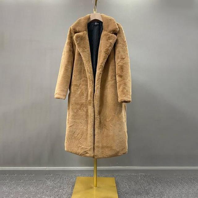 Plush Long Faux Fur Teddy Coat