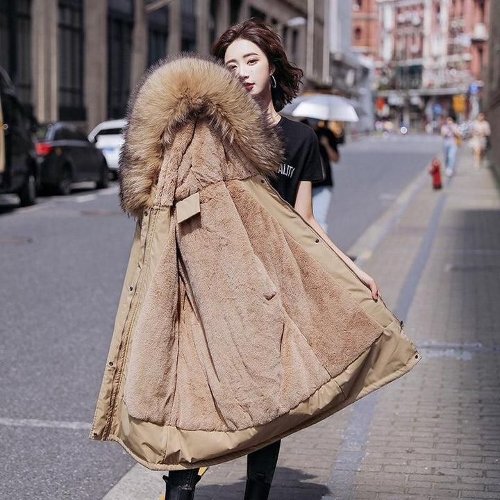 Plus Size 6XL Winter Coat With Fur Inside Coat