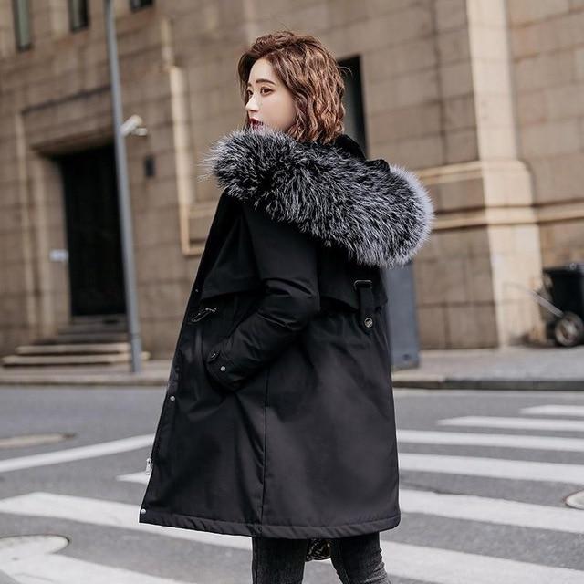 Plus Size 6XL Winter Coat With Fur Inside Coat