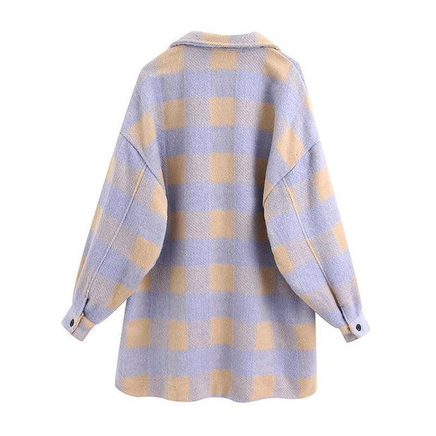 Oversized Flannel Check Shacket