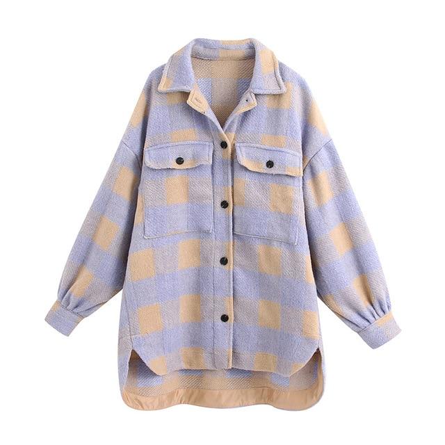 Oversized Flannel Check Shacket