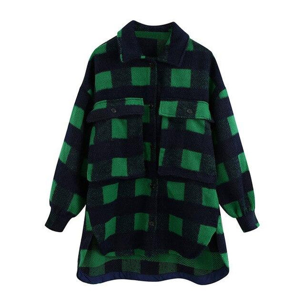 Oversized Flannel Check Shacket