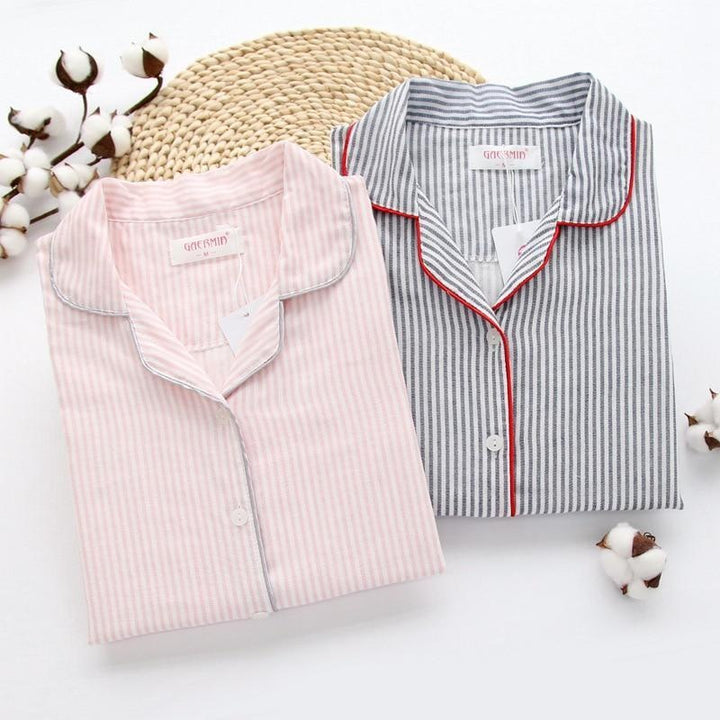Cotton Long-sleeve and Trouser Pyjama Set