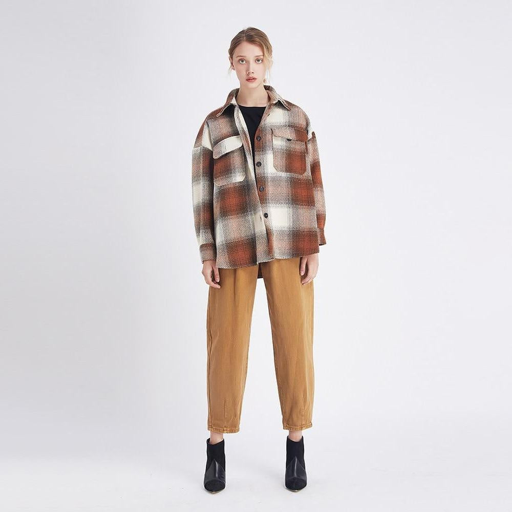 Oversized Plaid Check Shacket