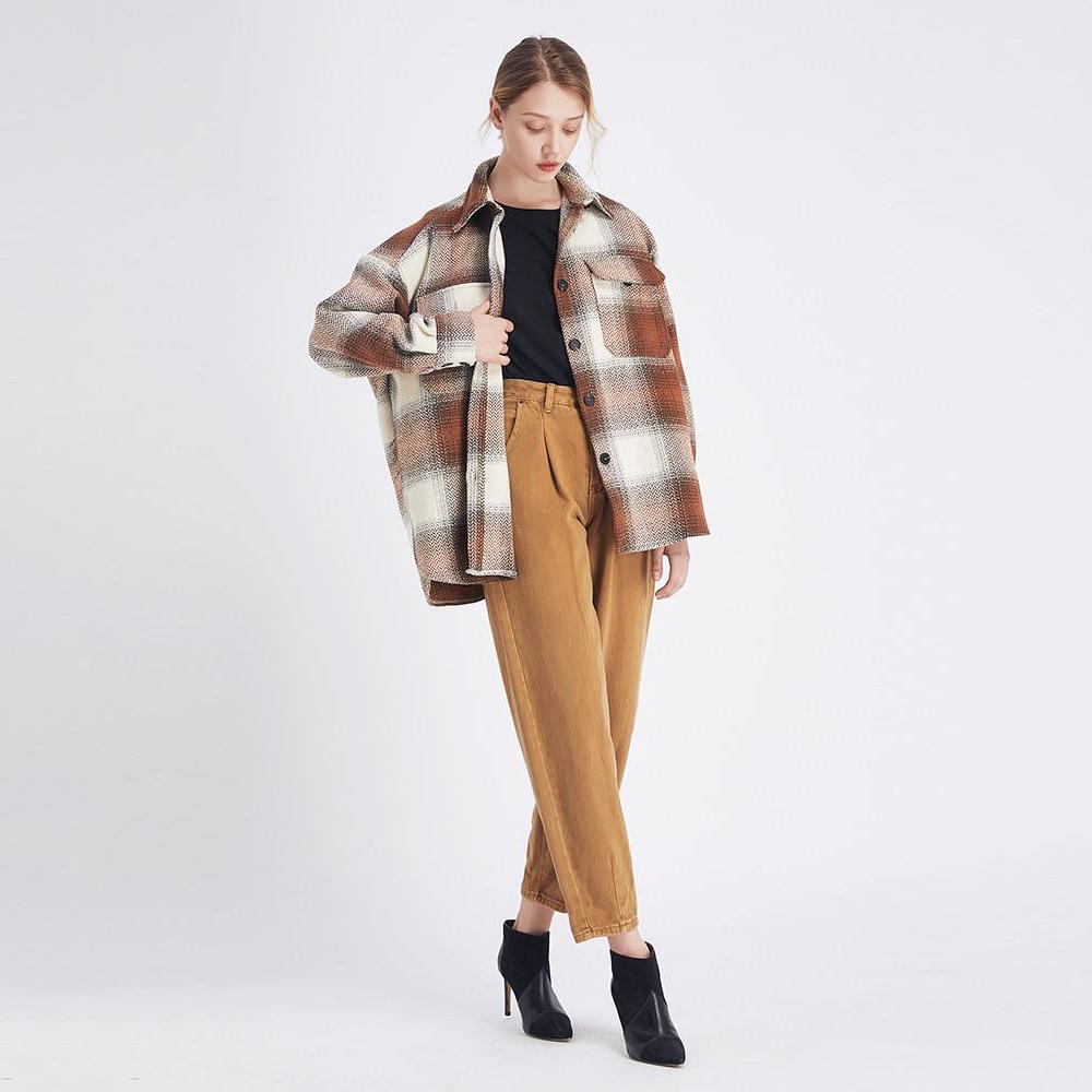 Oversized Plaid Check Shacket