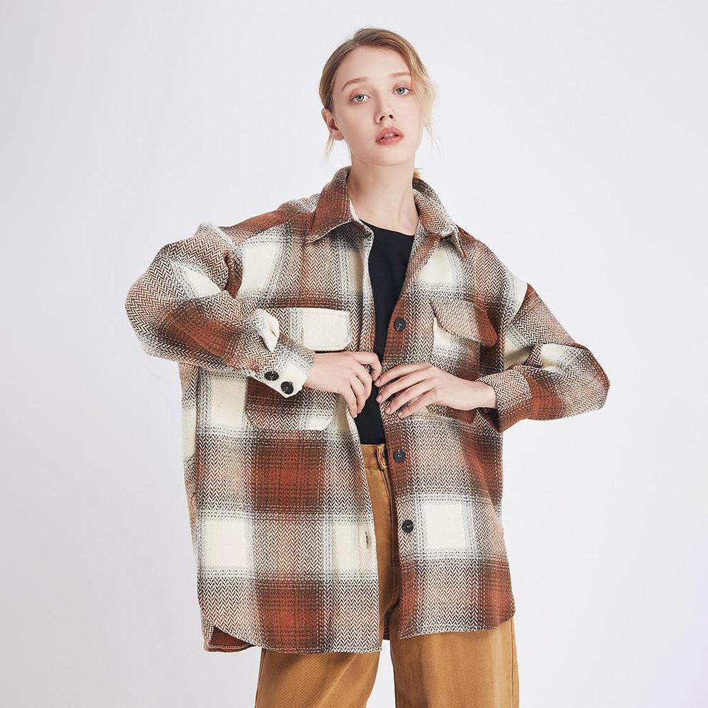 Oversized Plaid Check Shacket