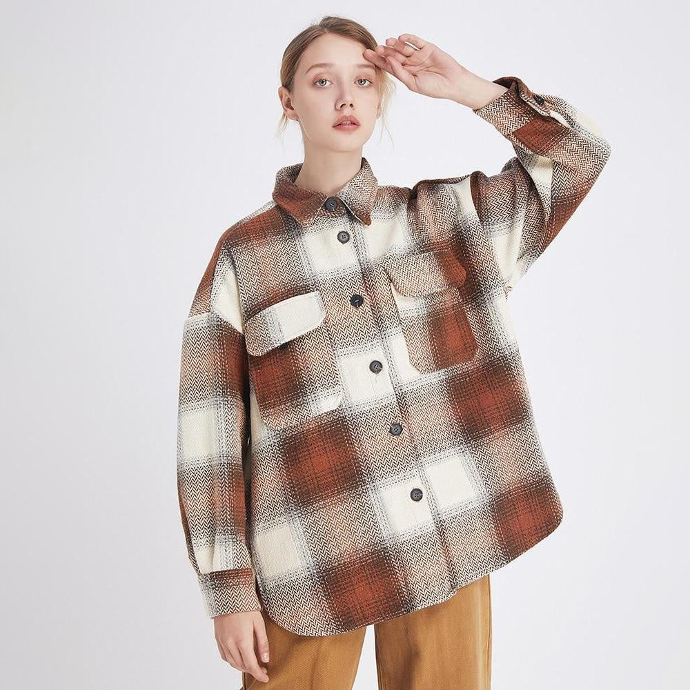 Oversized Plaid Check Shacket