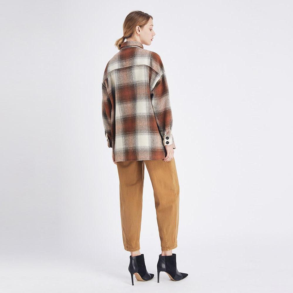 Oversized Plaid Check Shacket