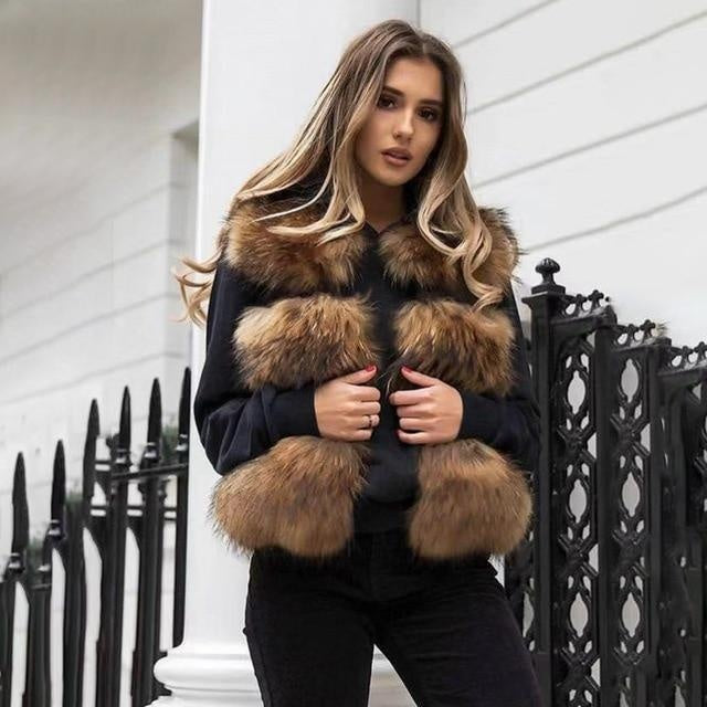 Luxury Bubble Faux Fur Vest