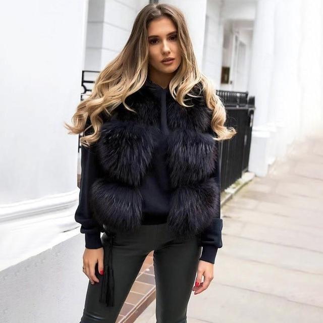 Luxury Bubble Faux Fur Vest