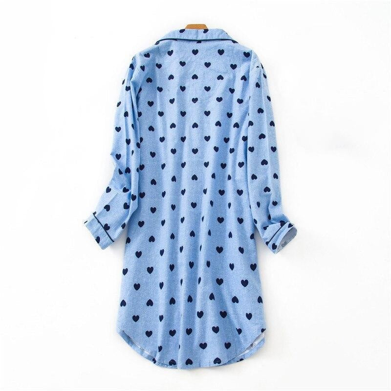 Plus Size Button Front Fleece Pyjama Shirt - MomyMall