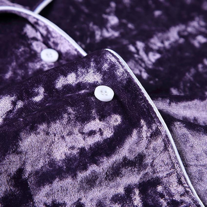 Velvet Full Length Pyjama Set - MomyMall