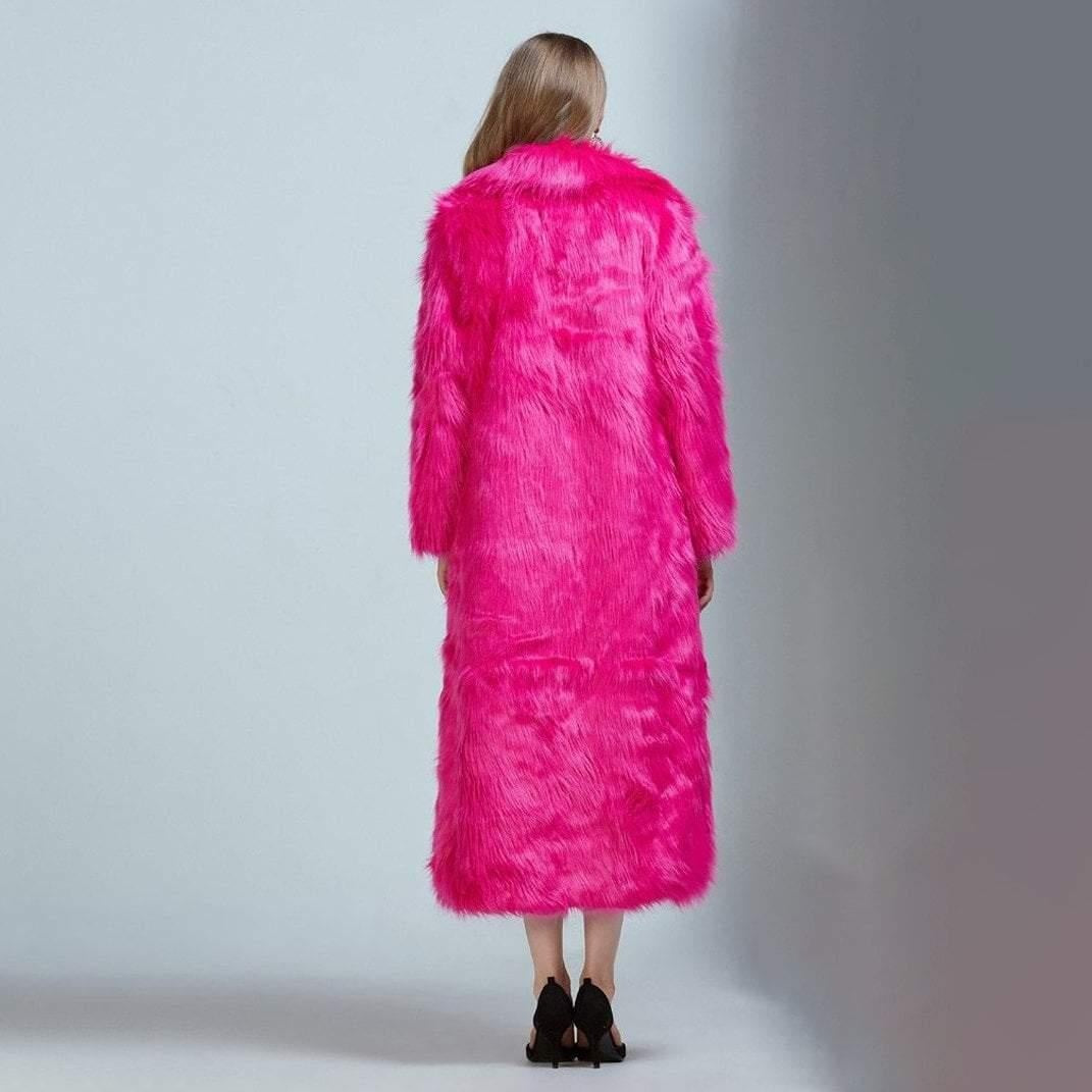 Extra Long Faux Fur Coat