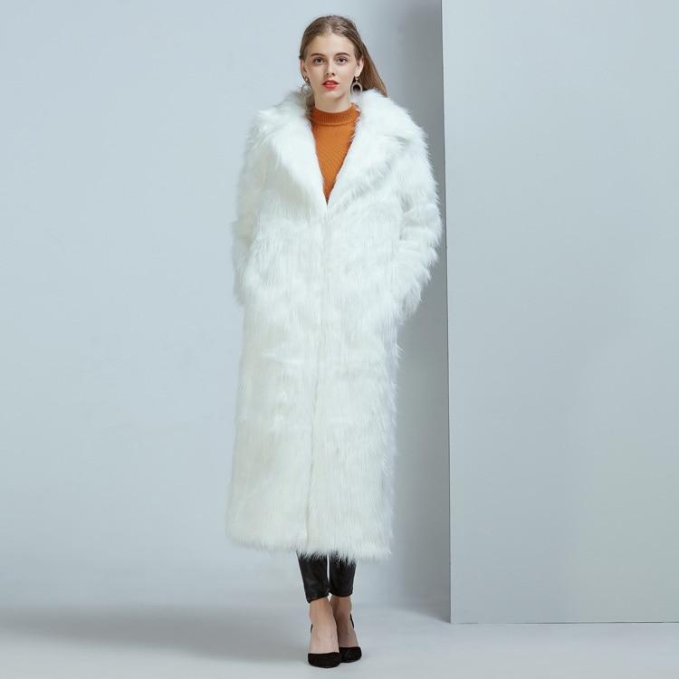 Extra Long Faux Fur Coat