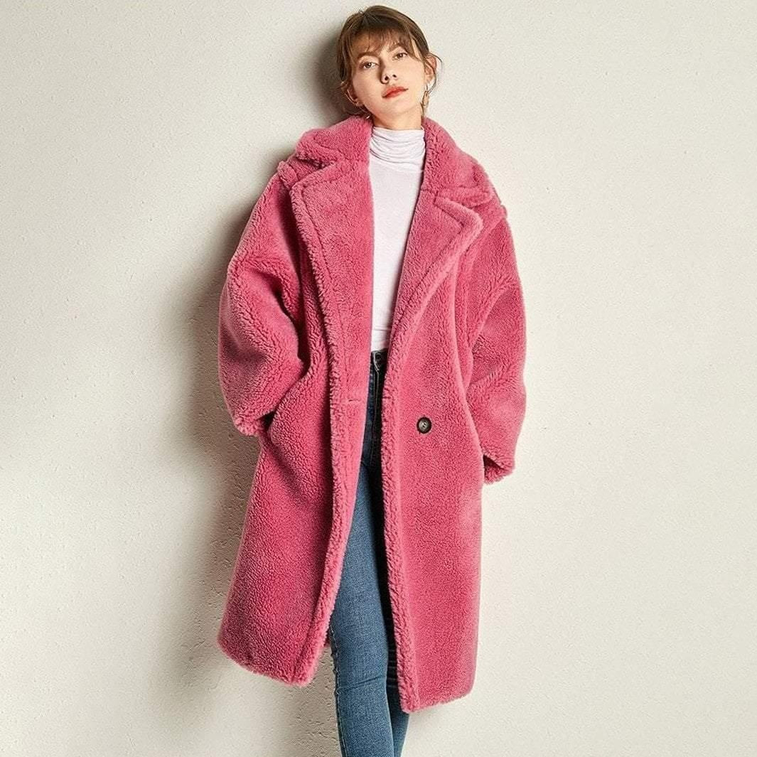 Faux Shearling Teddy Bear Icon Coat