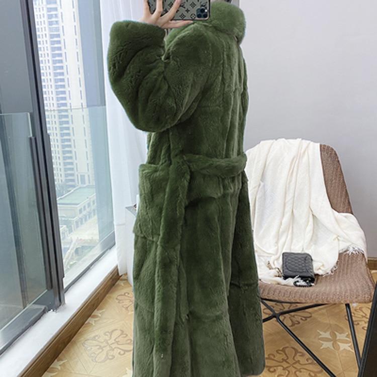 Faux Fur Thick Coat - Long Winter Belted Coat