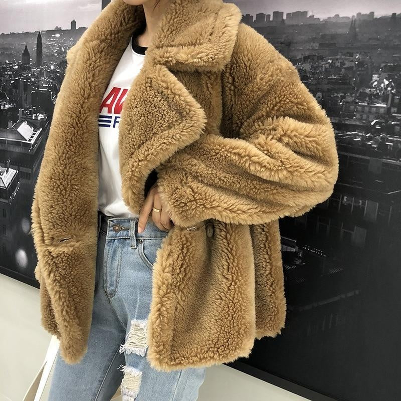 Faux Shearling Extra Thick Luxury Teddy Coat