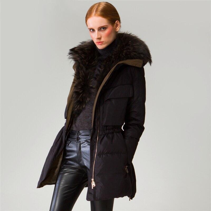 Luxury Puffer Coat With Removable Faux Fur Hood