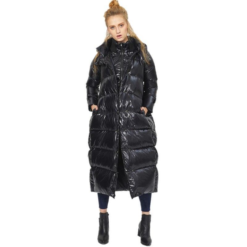 Plus Size 5XL Coat - 90% White Duck Down Maxi Puffer Coat