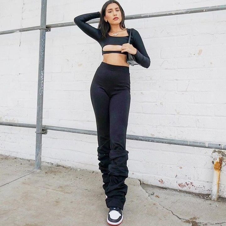 Ruched Sweatpants - Streetwear Ruched Joggers