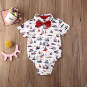 Boys Bow Tie Onesie (6 Patterns)